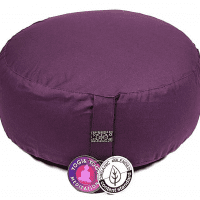 Meditationskissen tiefviolett Baumwolle BIO (OCS)