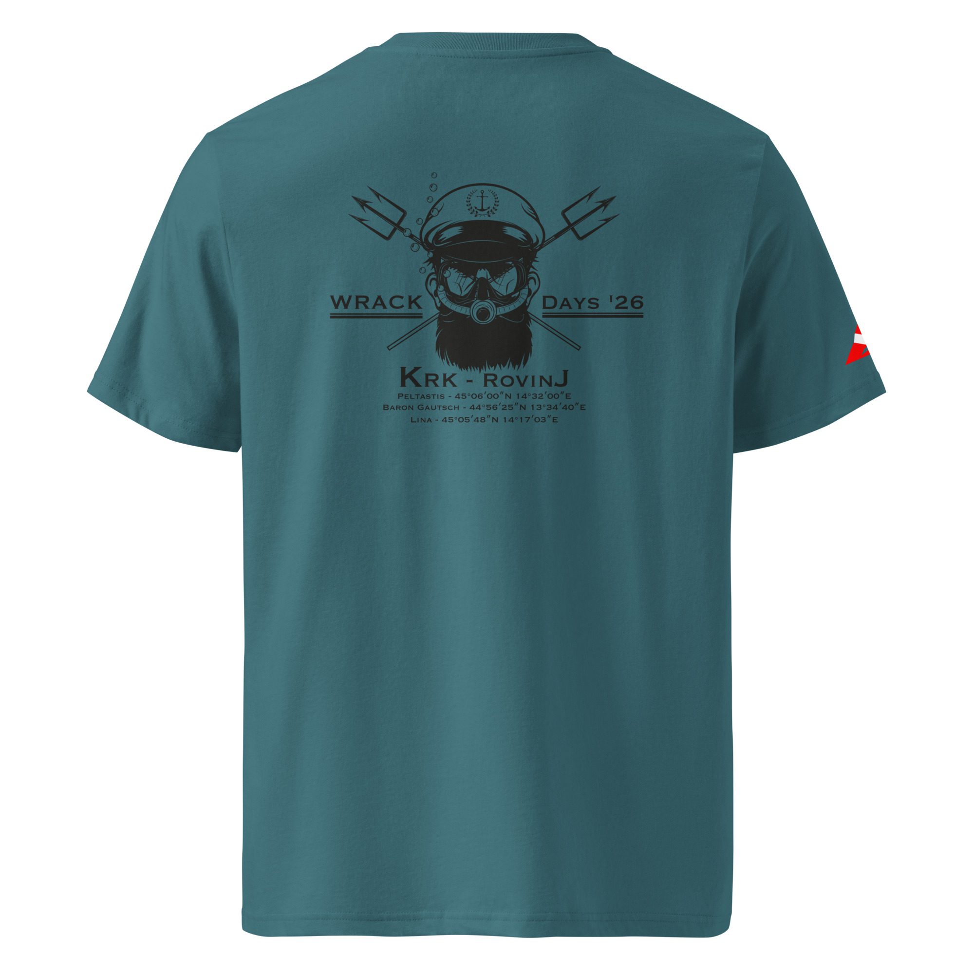 #gettingtothepeak Tee – Wrack Days KRK 2026 (Bio-Baumwolle) – Bild 5